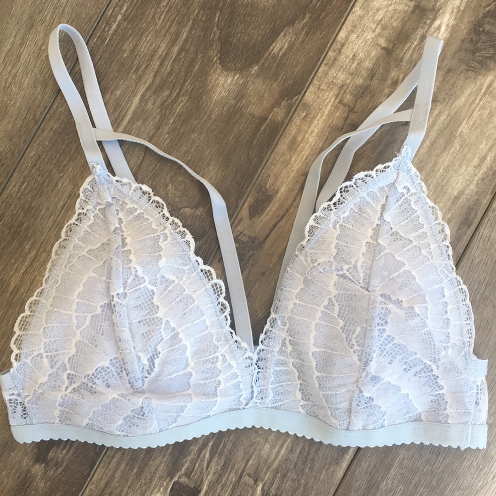 Powder Blue Lace Bralette